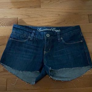 American Eagle denim shorts — size 0